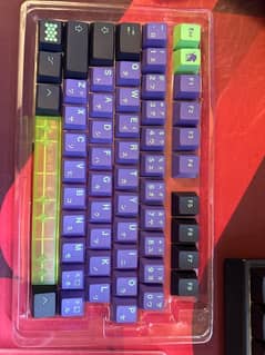 purple Japanese keycaps