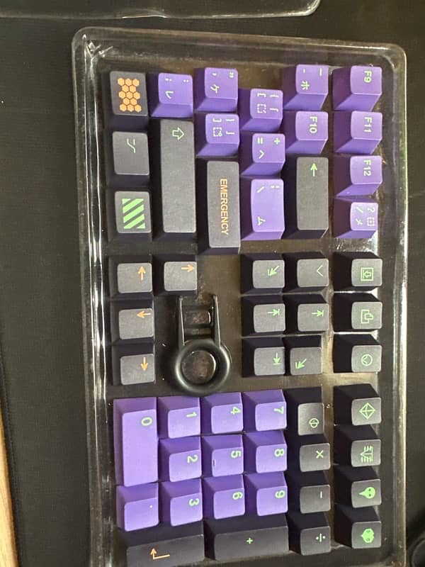 purple Japanese keycaps 1