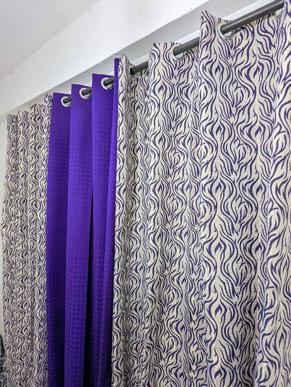 3 PCs velvet textured curtains 0