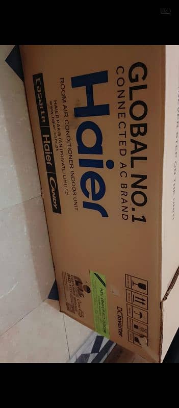 haier HSU 18 HFC DC Triple inverter 1.5 ton heat and cool  white 2