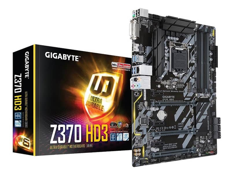 Gigabyte Z370 HD3 Full ATX Gaming Motherboard for 8th and 9th gen 0