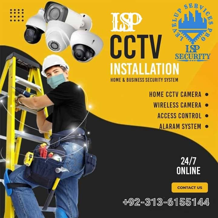 Rs:1500/= CCTV Camera Installation/access control/ intercom 6