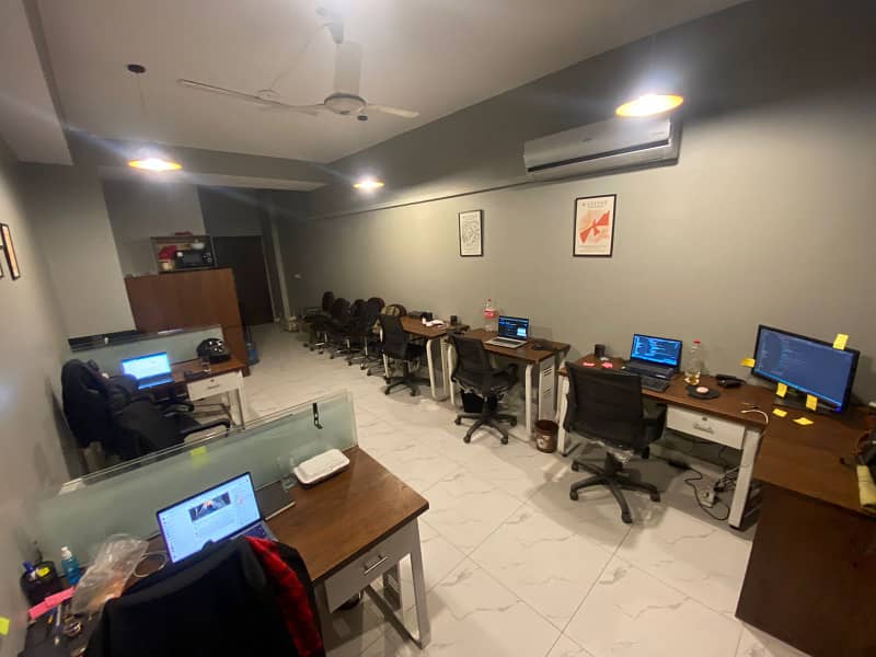 Fully Furnished office 470 square Feet Brand New Corporation Office Available For Rent in Gulberg 3 Lahorey 7