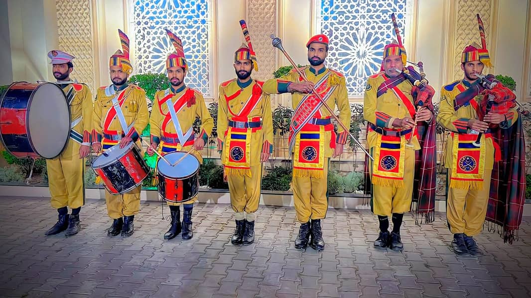 Fauji Band Party/Dhol for mendi & barat event/Pipe band/foji band baja 3