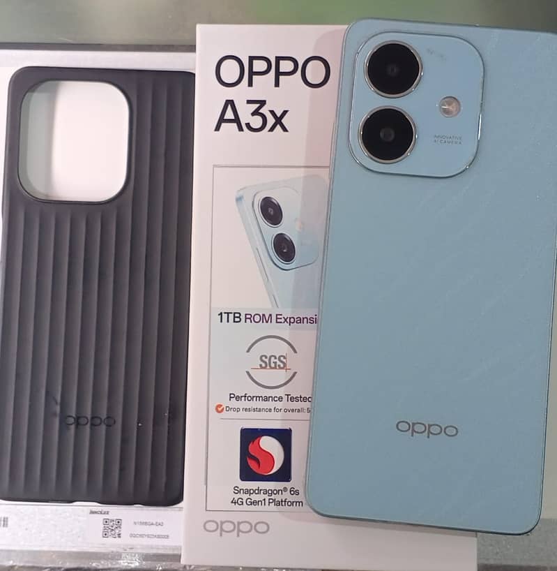 oppo A3x 64gb 4GB. for sale. with  10 month warranty 3