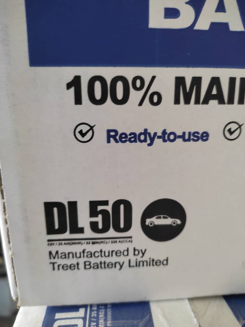 Deawoo battery DL-50 (12v-35Ah) 1