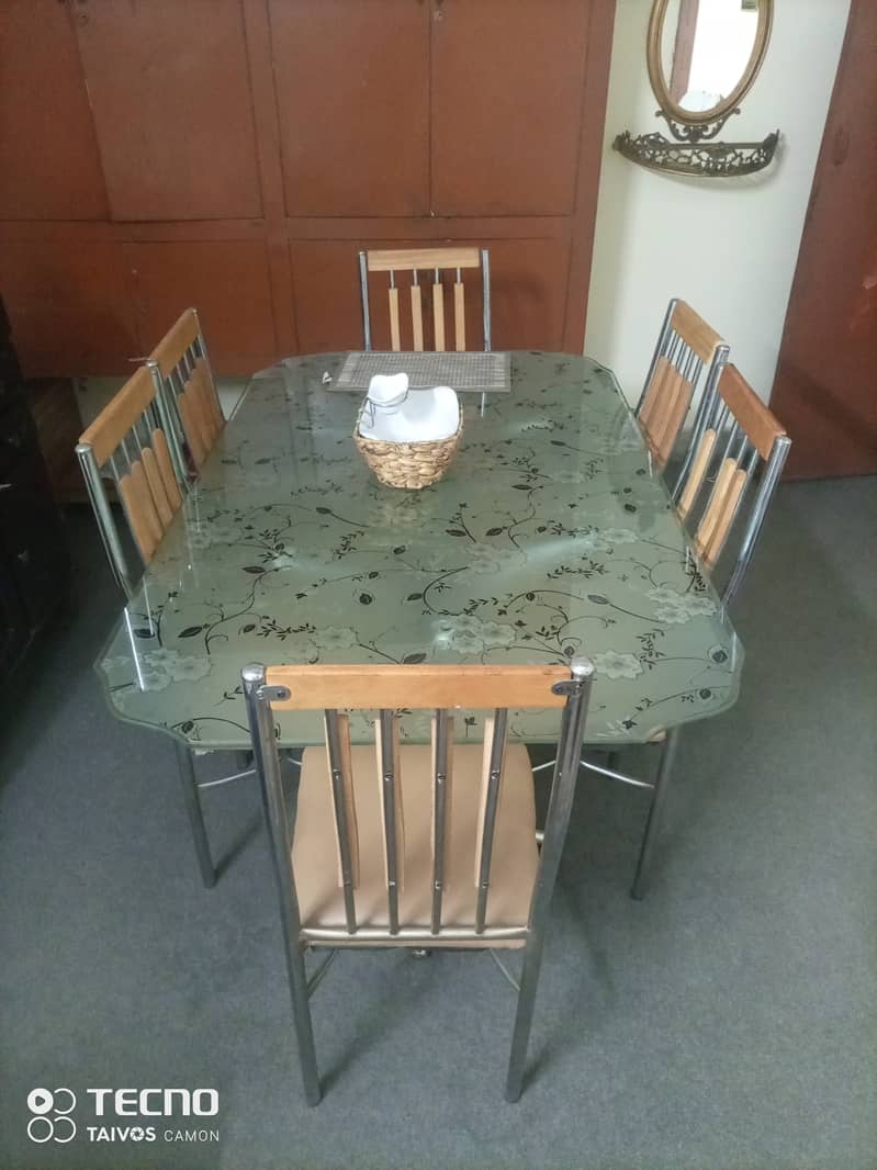 Dining table set with 6 chairs 1