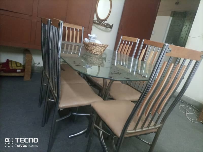 Dining table set with 6 chairs 2