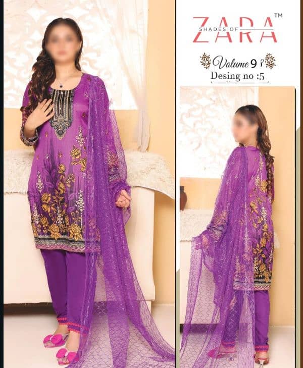 sale 50% discount 12 Lawn suits packet difrent design good fabric 3