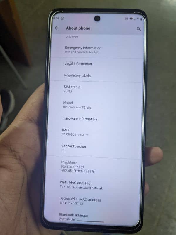 Motorola one 5g ace PTA approved exchange possible 4