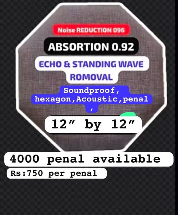 hexagon,Acoustic,penal,4000 Available Rs:750 0