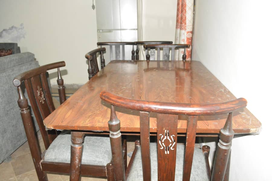 6 Chairs Used Dinning Table 2