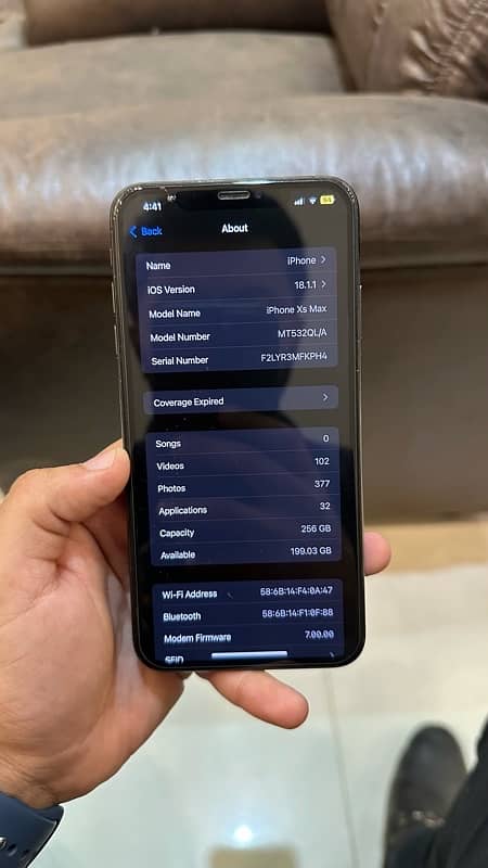 IPhone Xs Max 256GB 100% BH PTA APPROVED 6