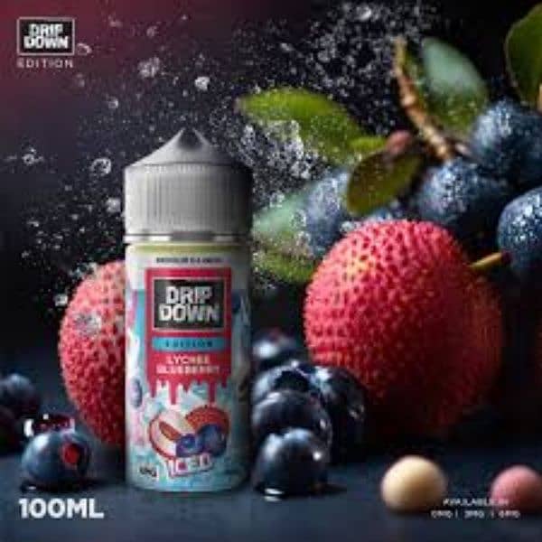 DRIP DOWN Lychee Blueberry ice 3mg 100ml 0