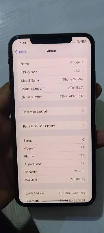 iPhone xs max golden 256gb non pta 10