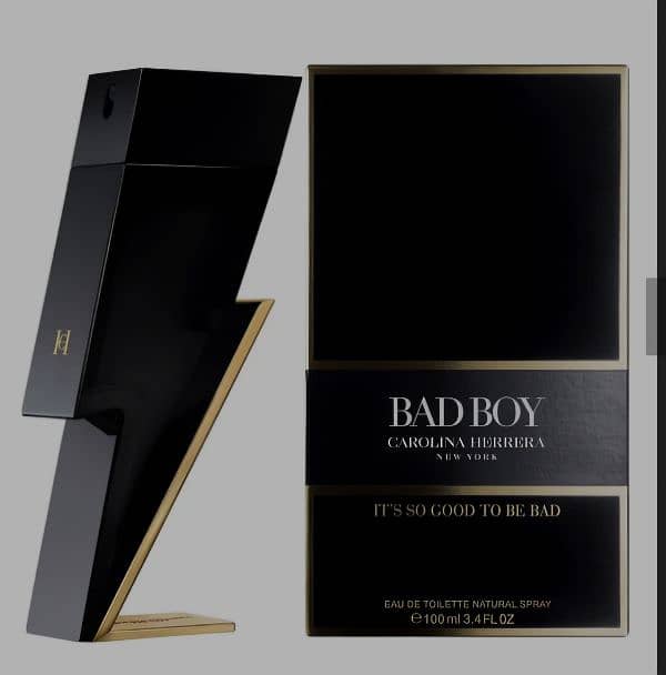 CAROLINA HERRERA BAD BOY PERFUME FOR MEN EAU DE TOILETTE, 100ML 0