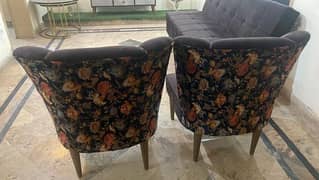 1 sofa cm bed and 2sofa chairs for sale