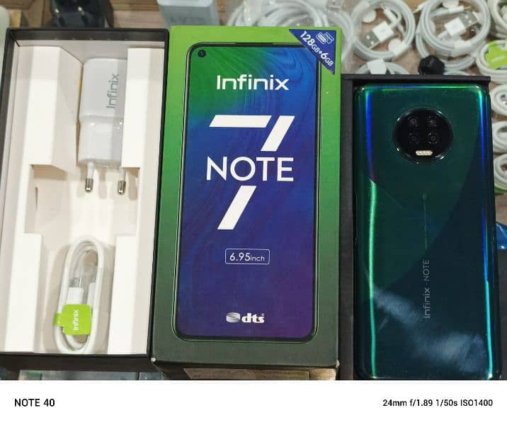 infinx note 7   6/128 complete box 0