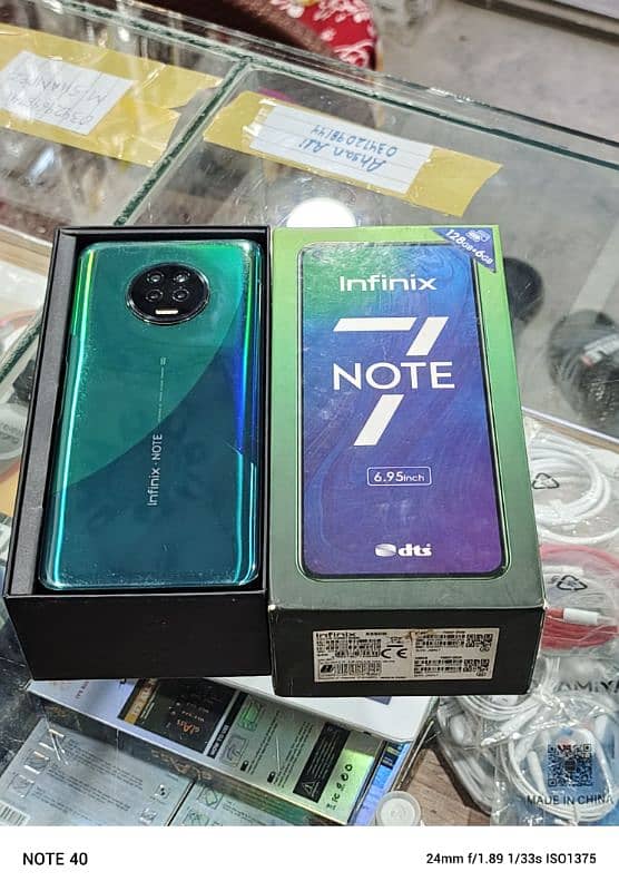 infinx note 7   6/128 complete box 2