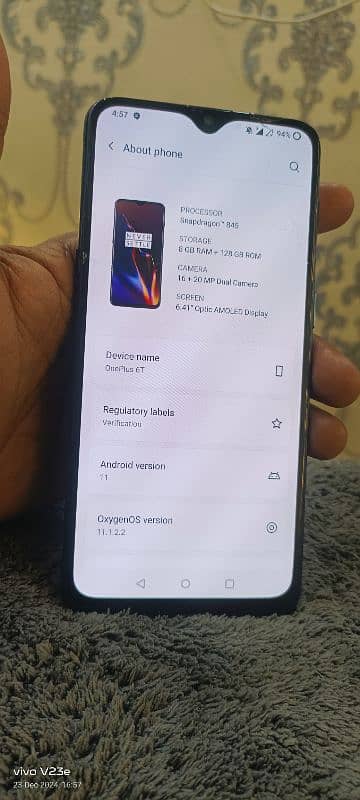 one plus 6T 8/128 1