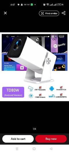 Thundaleal 4k FHD TD80W Projector