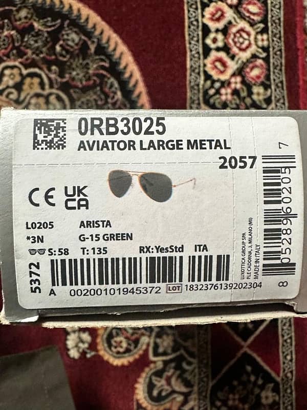 ORIGIONAL RAYBAN RB3025. Aviator large metal 8