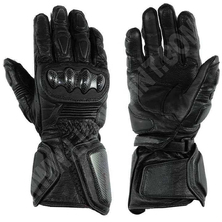 Best Quality Full Finger Leather Motorbike Gloves 3