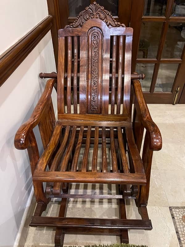 Wooden rocking chair 1