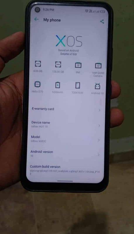 infinix hot 10 4/128 for sale 0
