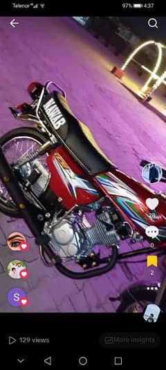 bilkul saf bike hy total 5000 hrz chla huwa hy  23 modol hy