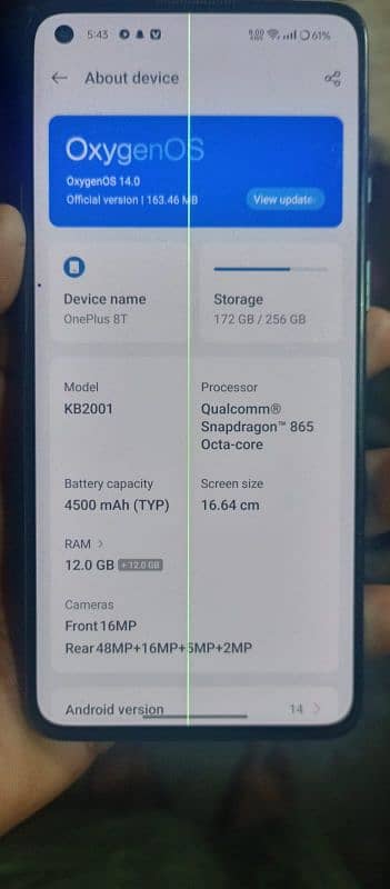 OnePlus 8t 256.12 3