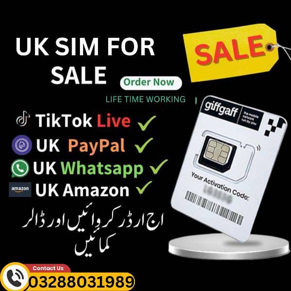 UK gifggaff sim available 0