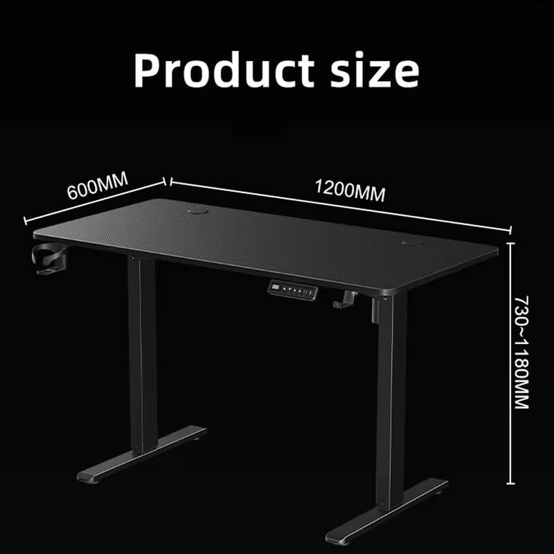 Height adjustable table single motor standing desk carbon fiber textur 1