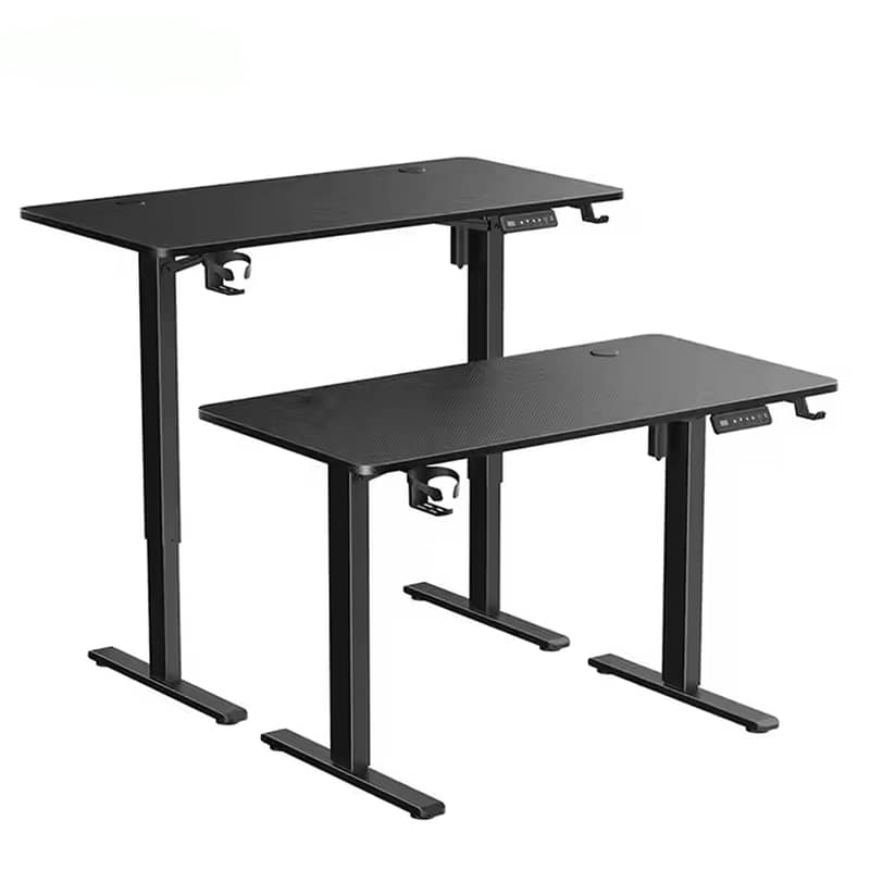 Height adjustable table single motor standing desk carbon fiber textur 6