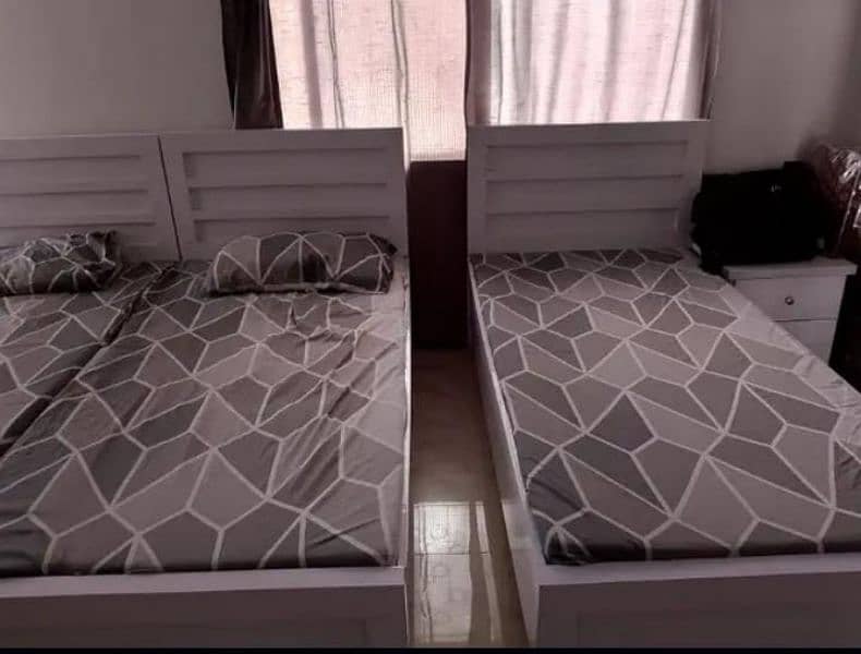 3 beds with two sides and one dresser 0