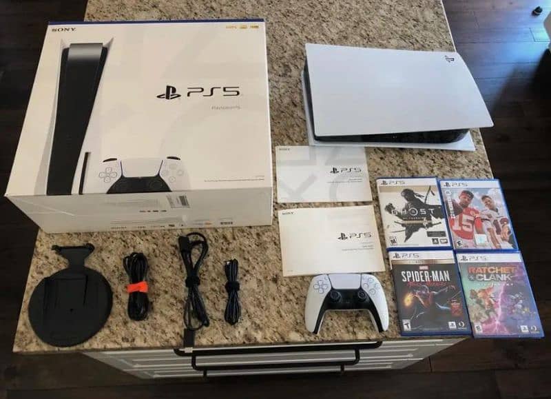 New Sony PlayStation 5 Disc Version + 2 Controller and 10 free game 2