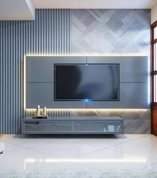 Woodenflooring /tv rack/ceiling/wallpaper/contact WhatsApp 03335692195 18