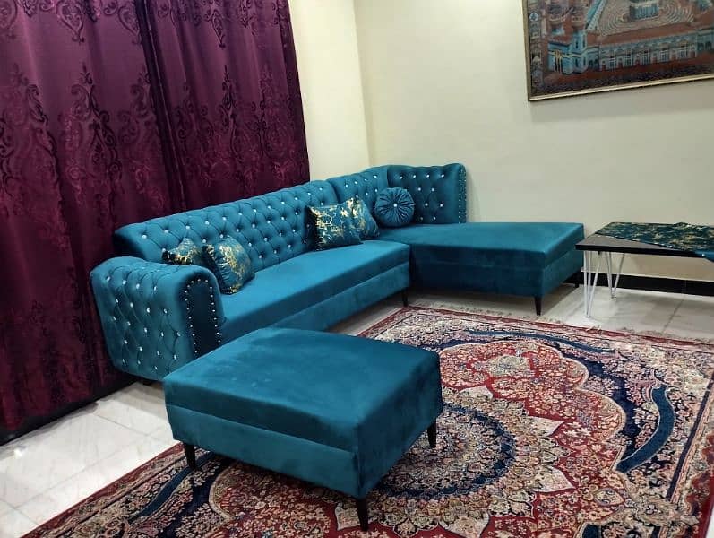 L shape sofa 7 seater 9