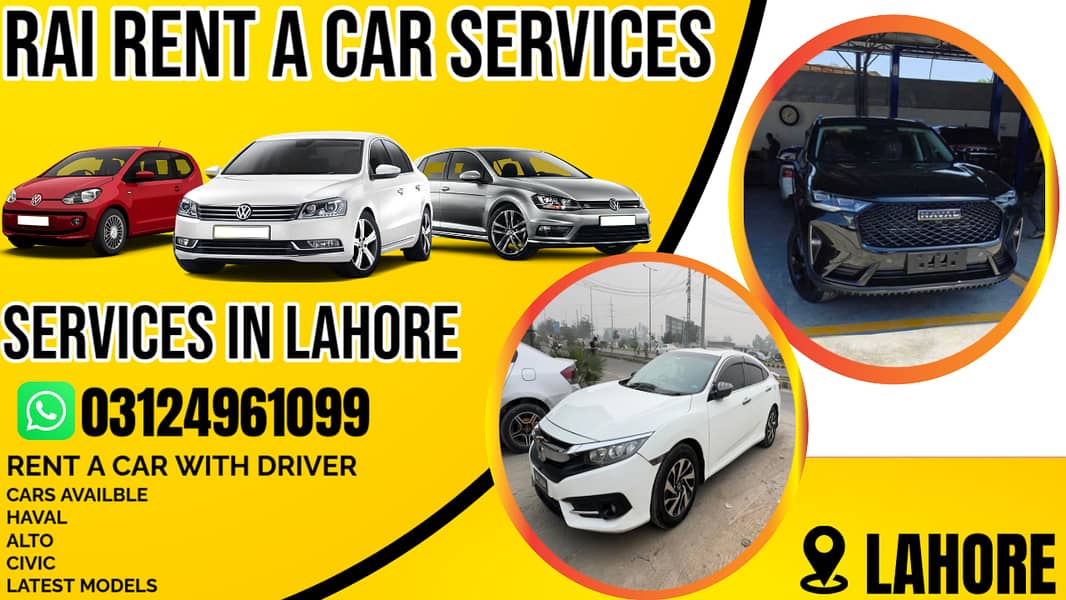 Rent A Car With Driver( Haval , Alto, Civic, Corolla, Grandy) Services 0