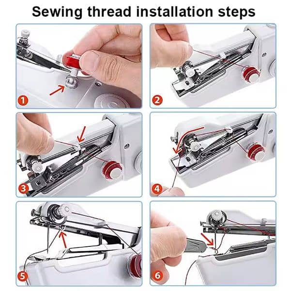 Portable Mini Handheld Sewing Machine Quick Stitch 4