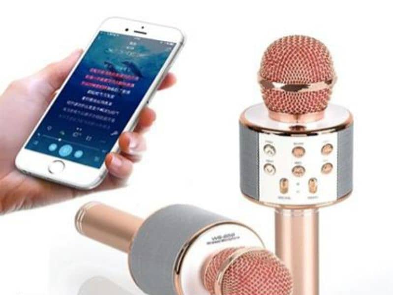 WS-858 Wireless Bluetooth Microphone, For kids 0