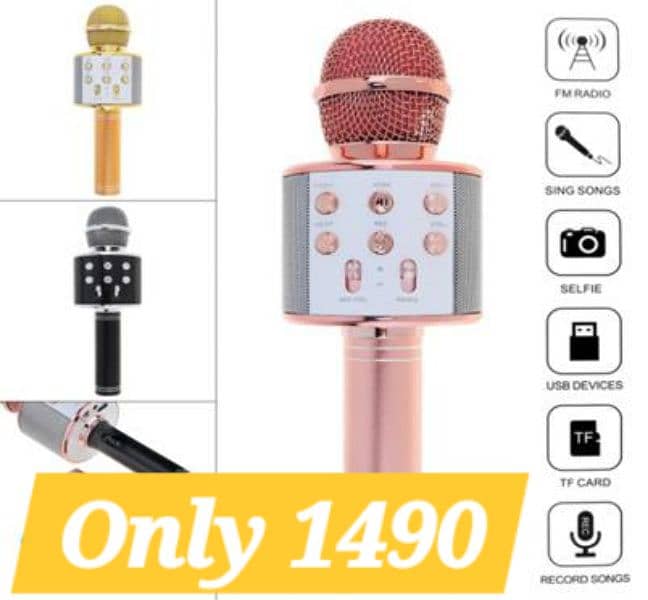 WS-858 Wireless Bluetooth Microphone, For kids 1