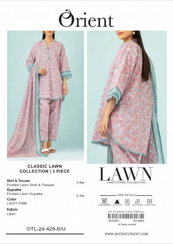 orient lawn collection 100 oraginal stoke available o 1