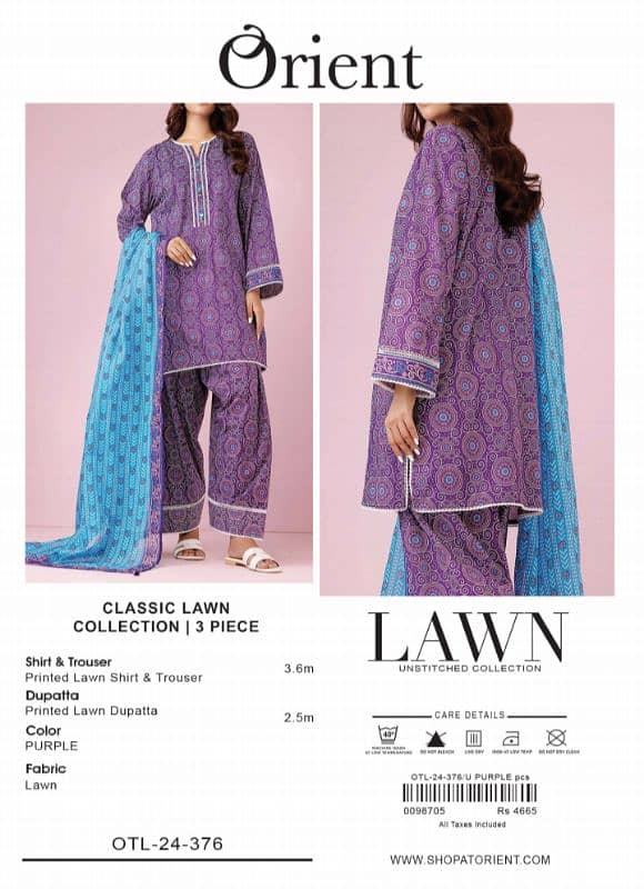 orient lawn collection 100 oraginal stoke available o 2