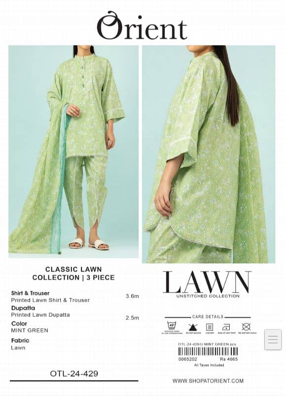 orient lawn collection 100 oraginal stoke available o 4