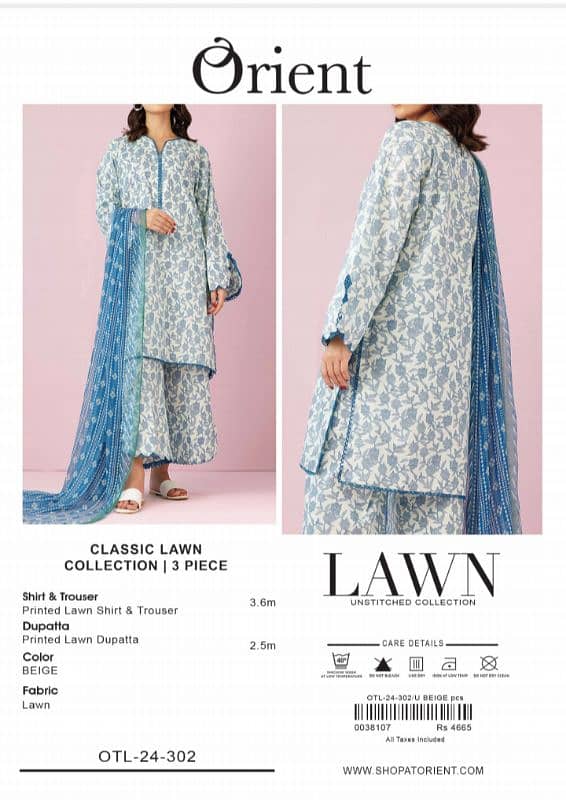 orient lawn collection 100 oraginal stoke available o 6