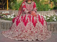 blood Maroon Bridal dress for sale. HSY copied design.