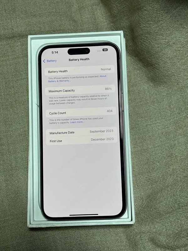 iPhone 15 pro max 512 Gb natural colour factory unlock 86 battey 3