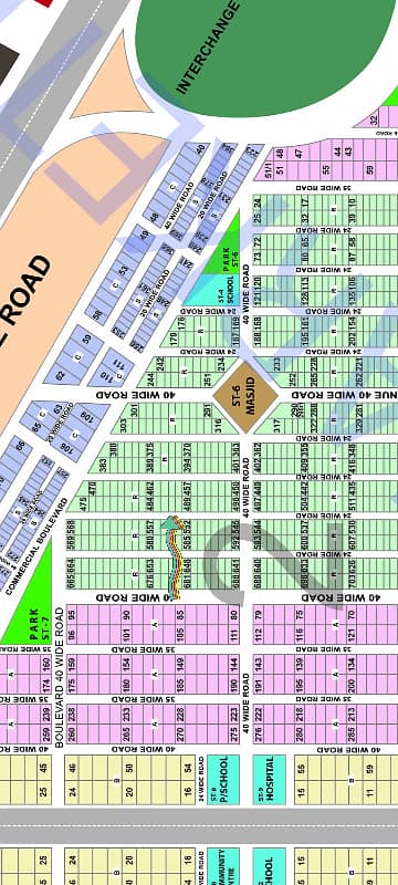 Lease Map Approve 120 Sq Yd Plot Sale In Saadi Garden Block 2 Scheme 33 Karachi (40 Feet Road) 0