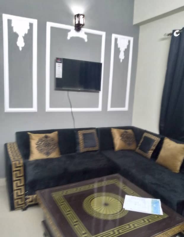 1 bed furnish apartment available for rent in diamond mall on per day weekely and monthly gulberg greens islamabadbasis 0